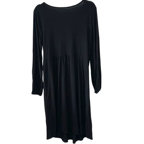 Old Navy Maternity Long Sleeve Nursing Dress | Black | Large - Picture 3 of 3